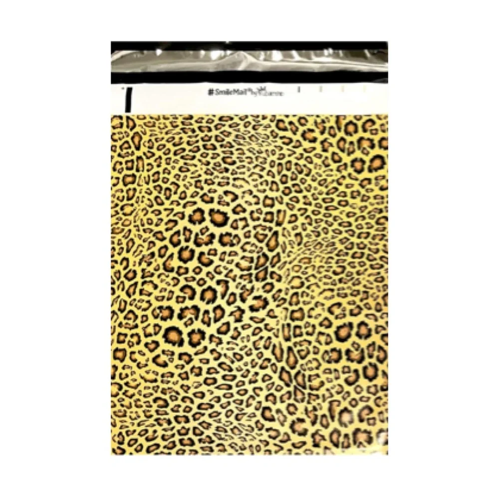 50 Leopard Print Poly Mailers 6x9 Self-Sealing Shipping Bags